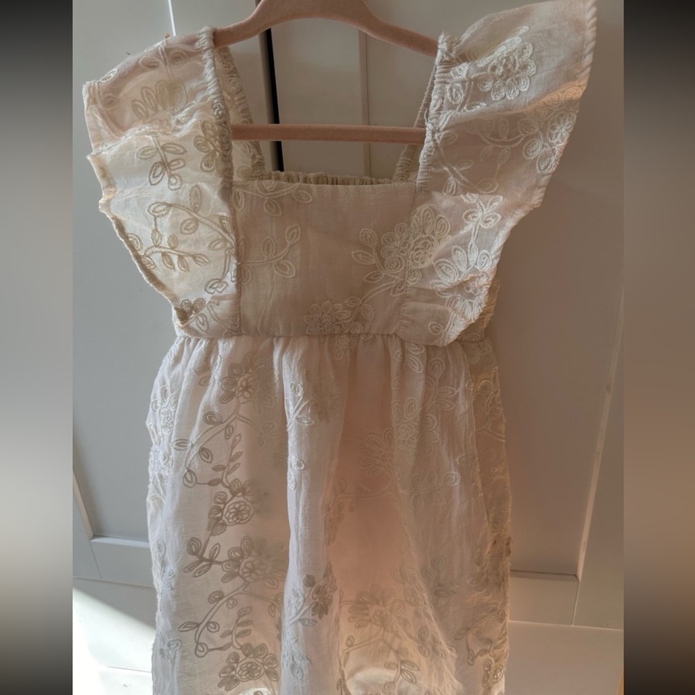 Primark Ivory Embroidered Dress